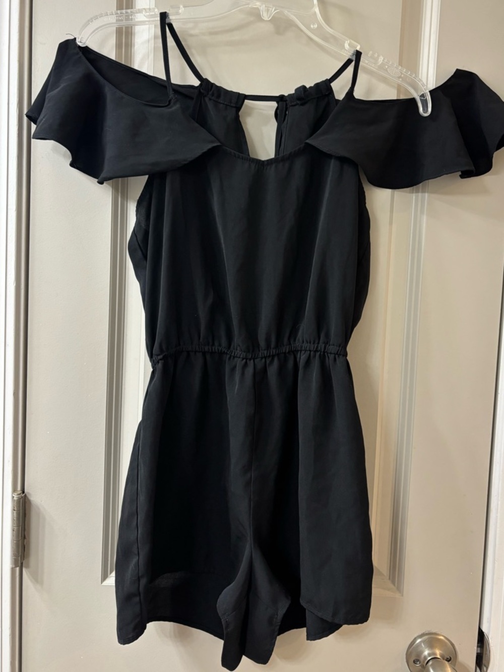 BeBop Black Off-Shoulder Romper